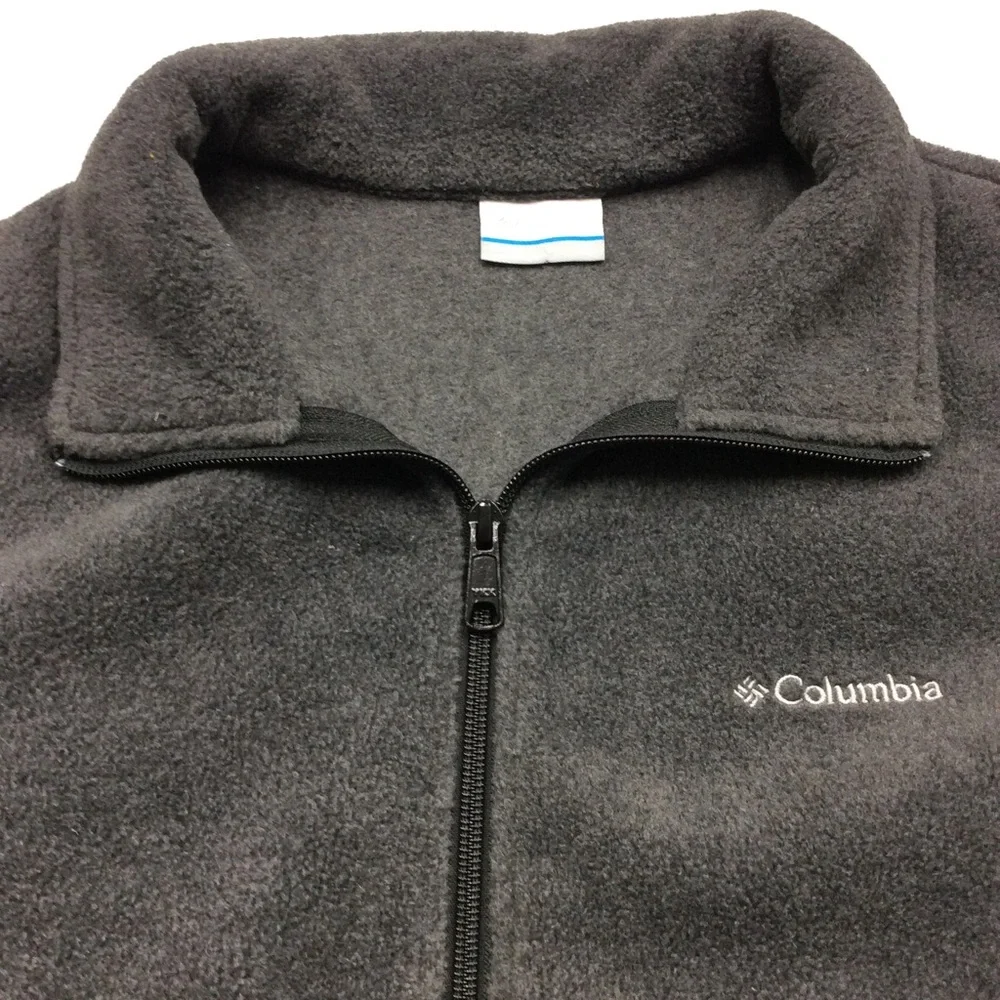 Columbia Size XL Charcoal Gray Fleece Vest - Picture 6 of 6